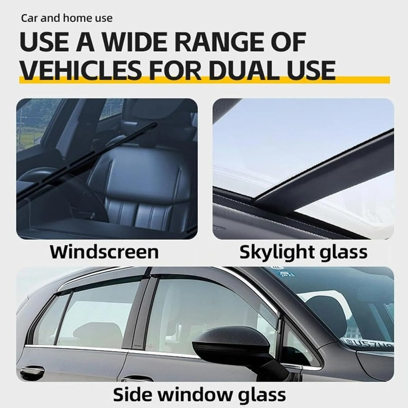 Oil film remover, car windshield polishing agent, used for anti fog and waterproof coating scratch care, removing wax, wiper marks and oil film (2PCS) - Image 2