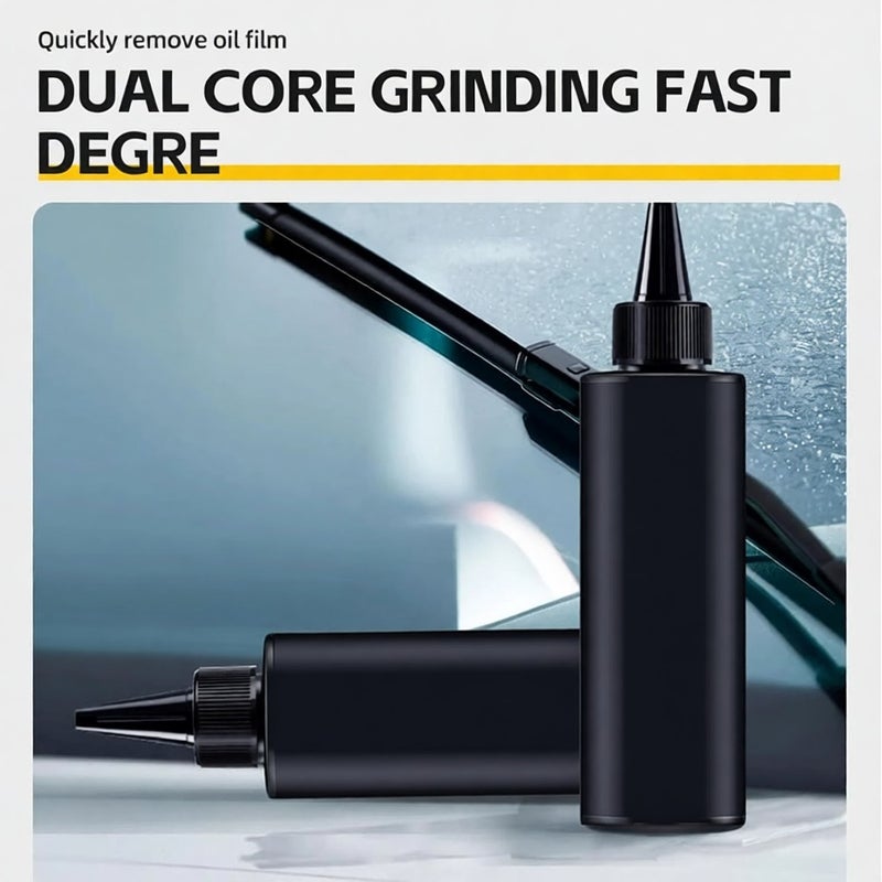 Oil film remover, car windshield polishing agent, used for anti fog and waterproof coating scratch care, removing wax, wiper marks and oil film (2PCS) - Image 5