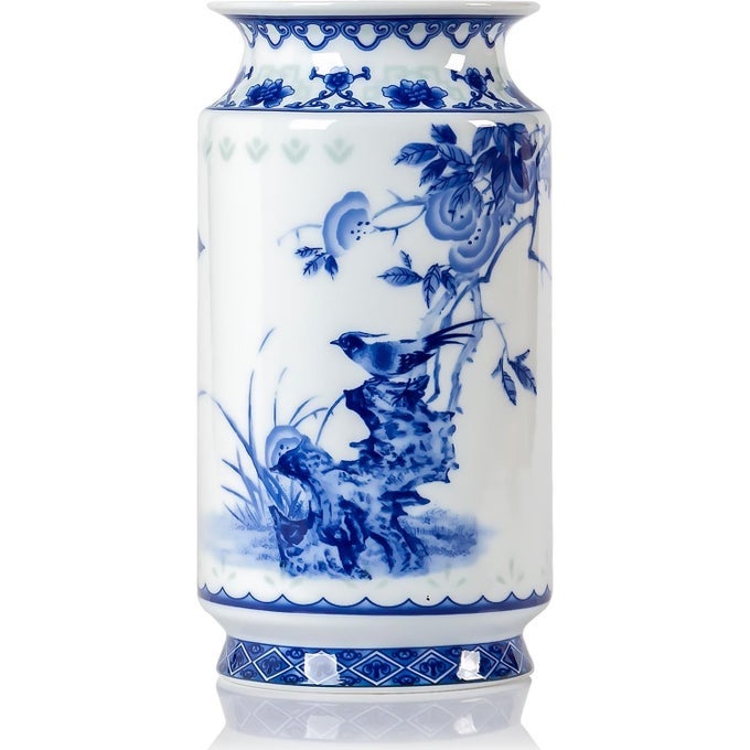 83 IN SMALL CERAMIC VASES FOR FLOWERS BLUE AND WHITE FLOWER VASE FOR CENTERPIECES