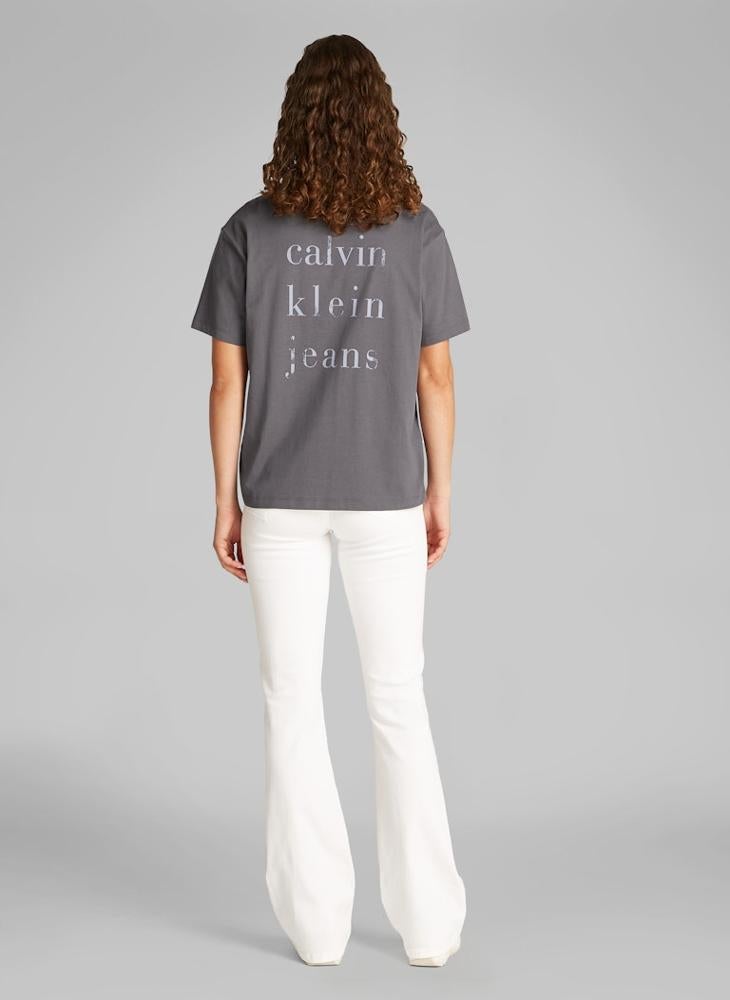 Calvin Klein Jeans Graphic Crew Neck T-Shirt  - Image 2