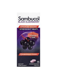 Sambucol Sambucol, Black Elderberry, Effervescent Tablets + Vitamin C & Zinc, Age 4+, 15 Effervescent Tablets 