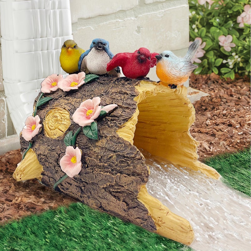 Euiroet Bird Gutter Downspout Statue Splash Block EcoFriendly Resin Decorative Gutter Extension Downspout 3x4 Inch Gutter Extender Diverter Rain Gutter Guard  Noise Dampener Ideal Outdoor Gift