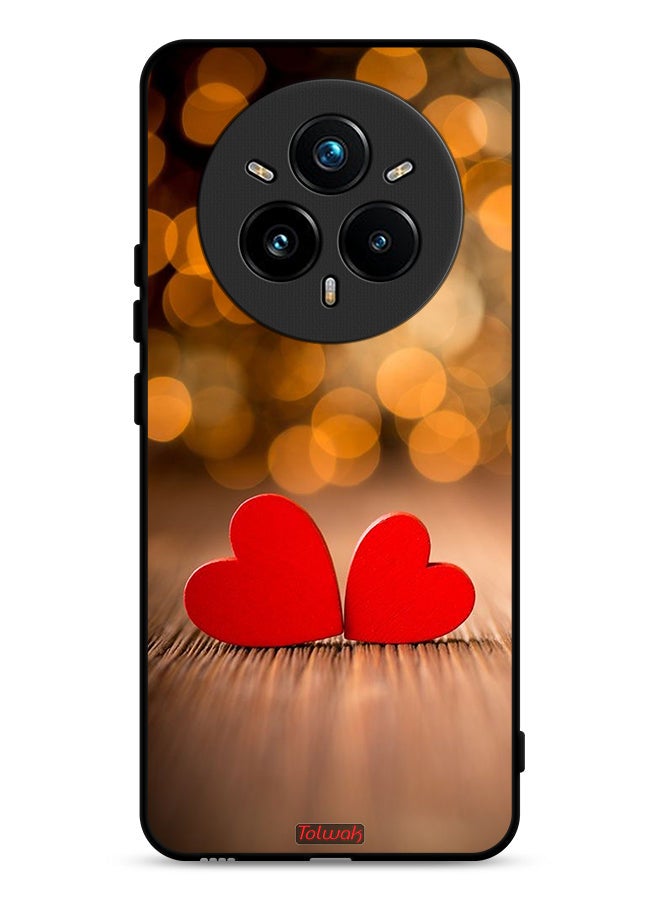 Tolwak Realme 14 Pro Plus 5G Protective Case Cover Two Beautiful Hearts