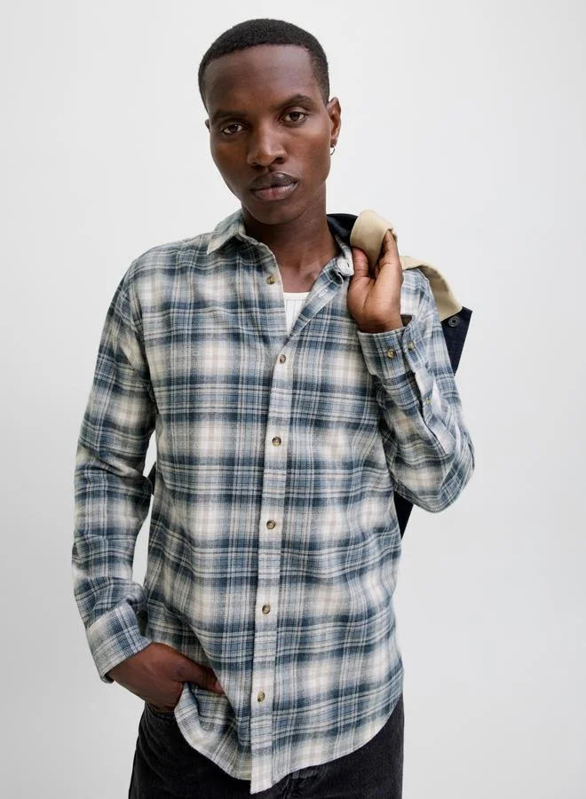 جاك اند جونز قميص فلانيل مربعات