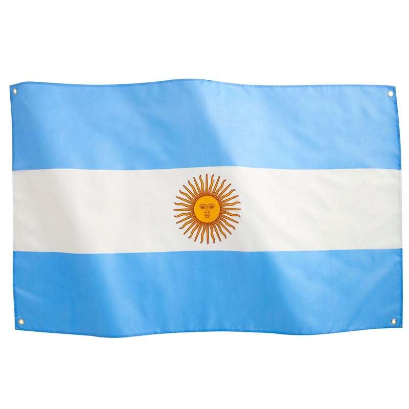 Runesol Argentina National Flag 3 x 5, 91 x 152 cm, Argentina Banner, 4 Eyelets, Brass Eyelet in Each Corner, World Cup, Argentina Supporter, Premium Flags, Waterproof, Indoor, Outdoor - Image 1