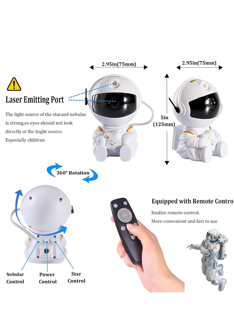 ELTRAZONE Star Projector Astronaut Galaxy Light Projector, Kids Room Decor Aesthetic, Tiktok Nebula Night Lights, Remote Control and 360°Rotation Magnetic Head, Star Lights for Bedroom, Gaming Room - Image 3