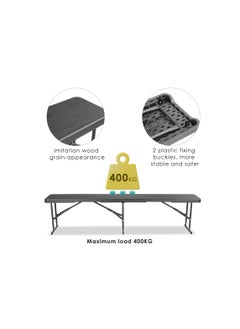 180cm Portable folding bench HDPE wood grain series - pzsku/ZA653BC00A2F913C50F30Z/45/_/1705802118/3a22cd21-1420-4f6d-93c9-bdc14c47d238