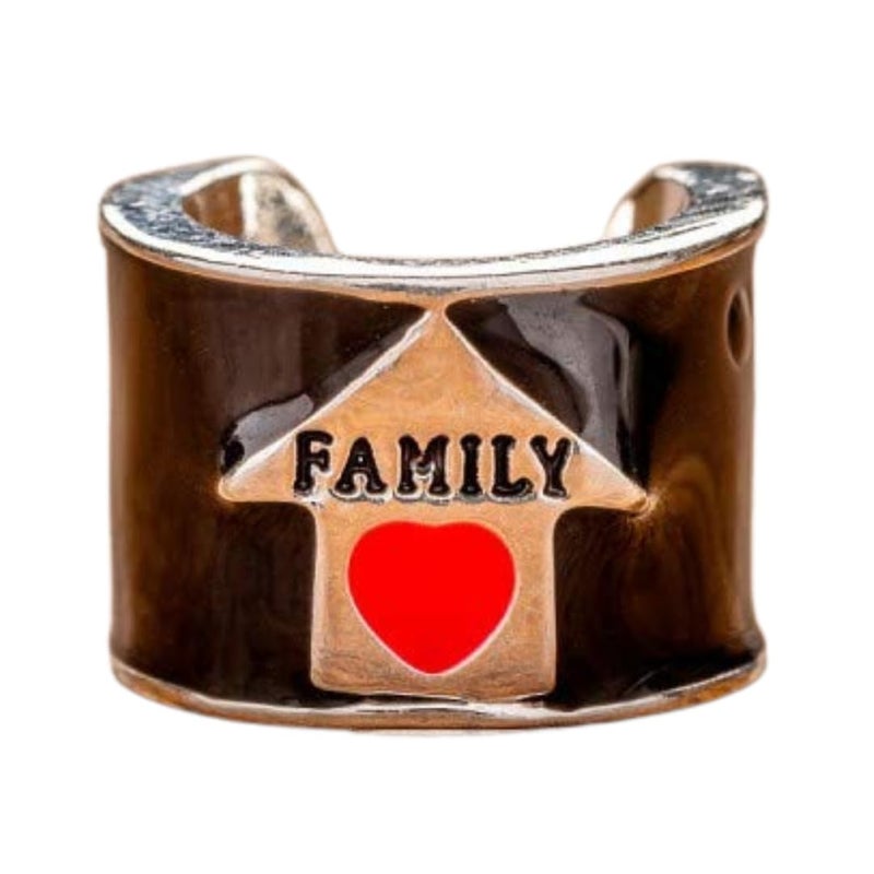 Charmed Custom Stethoscope Charms - I Love Family Charm - Gifts for Nurses, Doctors, Veterinarians, Technicians, Surgeons & Healthcare Professionals - Metal 0.5" Ring Charm - Image 1
