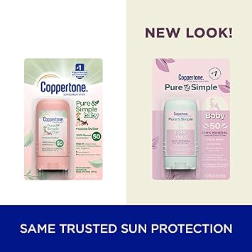 Coppertone WaterBABIES Sunscreen Pure Simple Stick Broad Spectrum SPF 5049 Ounces - Image 2
