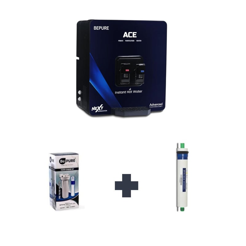 BePURE Bepure Annual Filter Change Kit RO Membrane for Bepure Ace Model with Alkaline Cartridge - Image 1