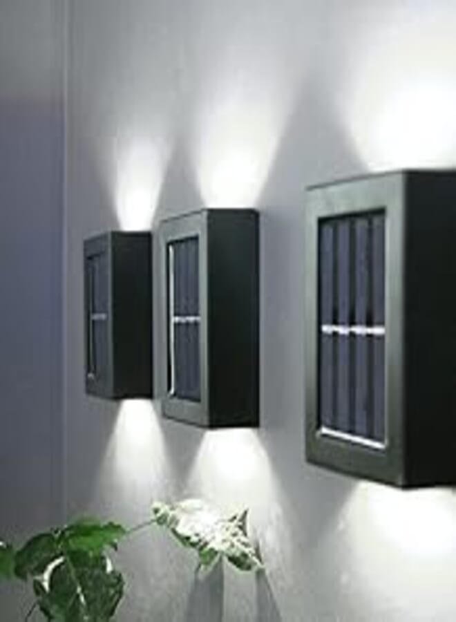 Solar Wall Sconce Waterproof Built-in Sensor Light Automatically