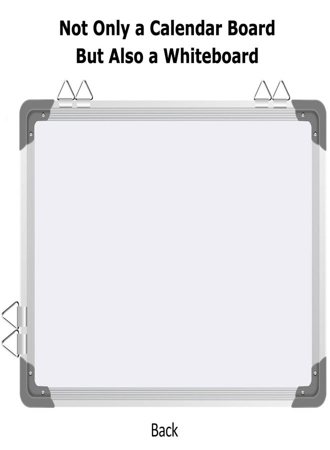 EAONE 16x12 in Double Side Whiteboard Calendar & Cork Board Combo for Wall, 3 in 1 Magnetic Dry Erase Whiteboard Monthly Calendar and Bulletin Board with Aluminum Frame for Home Office Kitchen - Image 3
