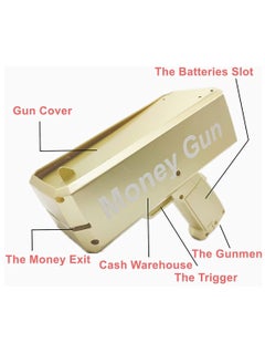 Yuwell Portable Lightweight Fun Loving Entertain For Kids Money Gun ‎With Fake Money  - Image 2