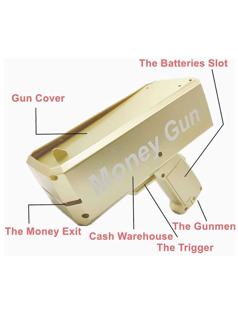 Yuwell Portable Lightweight Fun Loving Entertain For Kids Money Gun ‎With Fake Money  - Image 2