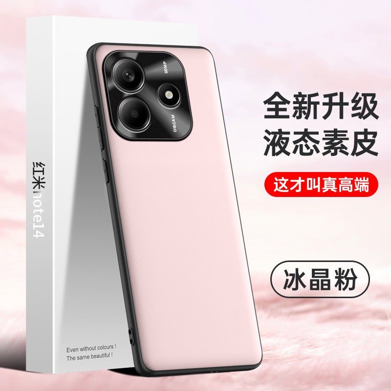 غطاء واقي، رمادي سيليكون، حماية من السقوط، مقاوم للخدش، مقاوم للصدمات لـ Redmi Note 14 من السيليكون باللون الأحمر للاستخدام المنزلي للسفر أثناء التنقل - Image 2