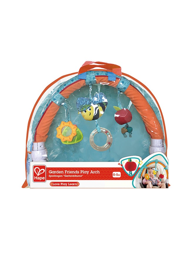 Hape Garden Friends Play Arch| Infant Crib Play Set Hanging Toys, Stroller and Car Seat Pram Toy Suitable for Children 0-5 Month Old - Image 5
