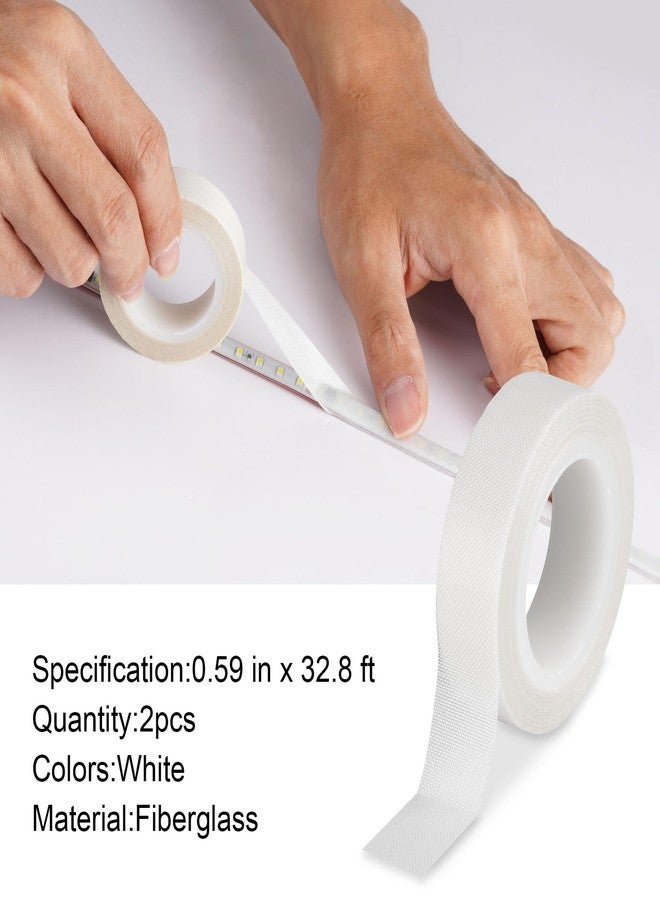 ميكينج شريط إضاءة LED من ميكينج، قطعتين، شريط لاصق، 0.59 بوصة × 32.8 قدم، غطاء لاصق، لتخفيف الإضاءة، لون أبيض - Image 5