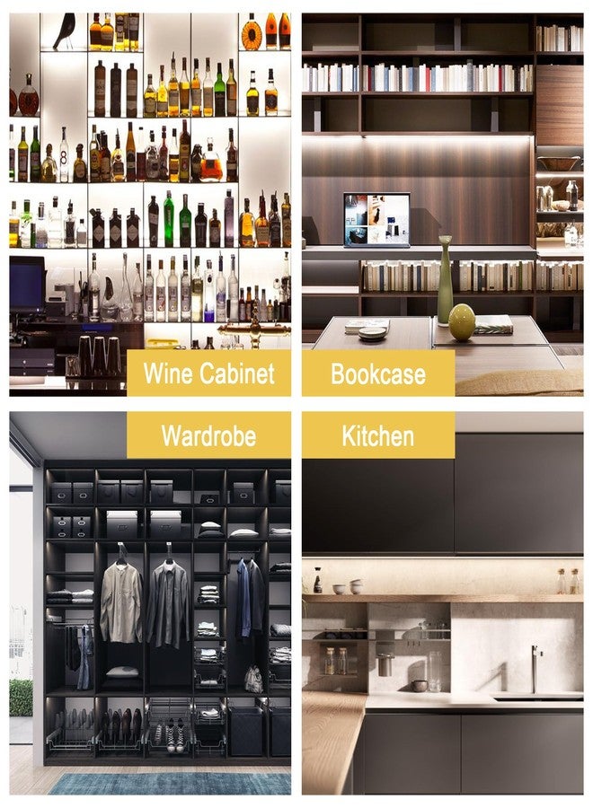 ميكينج شريط إضاءة LED من ميكينج، قطعتين، شريط لاصق، 0.59 بوصة × 32.8 قدم، غطاء لاصق، لتخفيف الإضاءة، لون أبيض - Image 3