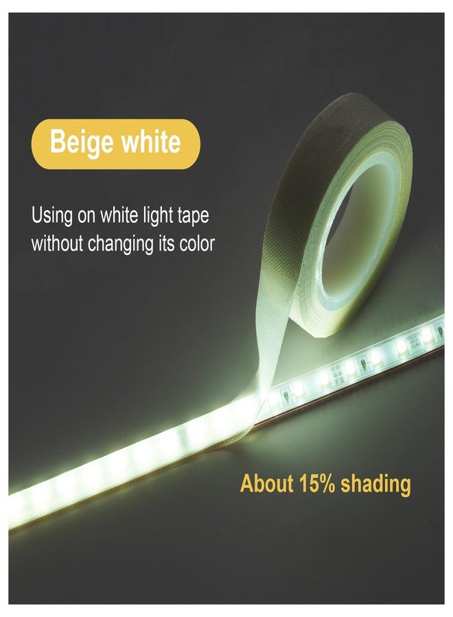 ميكينج شريط إضاءة LED من ميكينج، قطعتين، شريط لاصق، 0.59 بوصة × 32.8 قدم، غطاء لاصق، لتخفيف الإضاءة، لون أبيض - Image 2