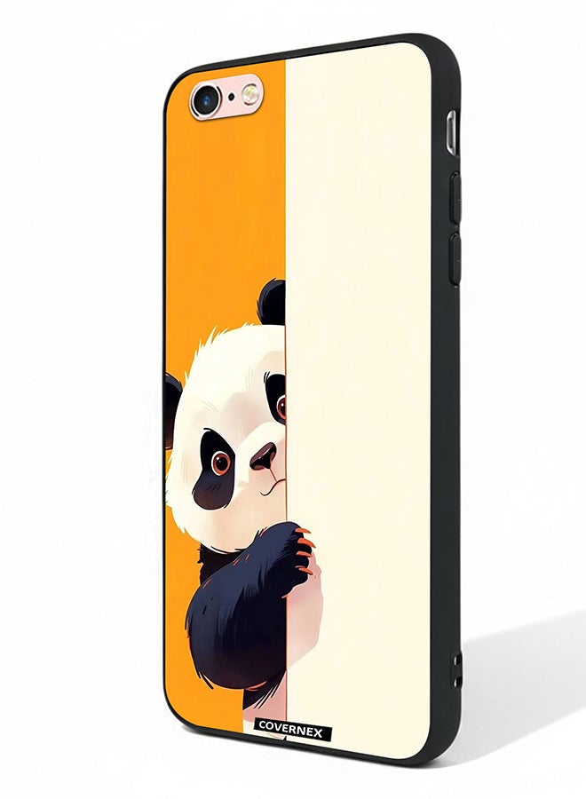 Covernex Apple iPhone 6s Protective Case Cover Printed Featuring Cute Peek Behind The Wall Illustration - Image 1