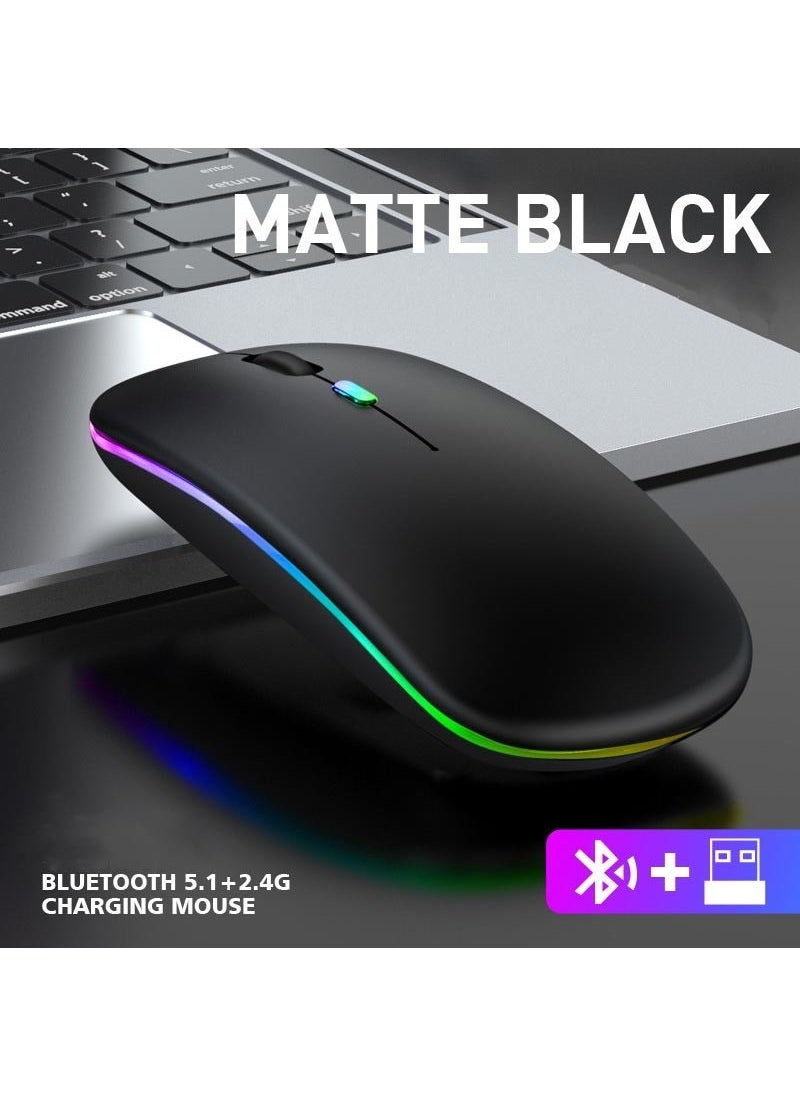 Apera - BN28 Wireless Wireless Mouse Silent Click RGB Illuminated Rechargeable - Image 1