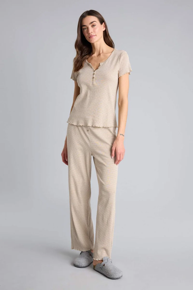 ديفاكتو Regular Fit Long Sleeve 2 Piece Set