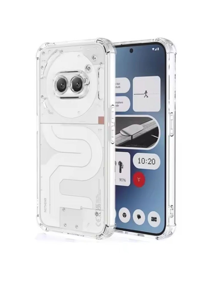 QIRG Clear TPU Four Corners Grade Protection Cover Case for Nothing Phone 2A -Transparent - Image 1