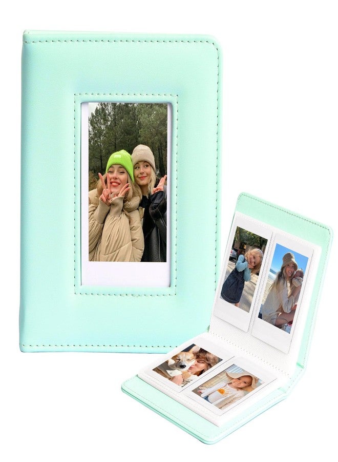 كايول ألبوم صور CAIYOULE ذو 64 جيبًا، مقاس 2.15 × 3.4 بوصة، لكاميرا Fujifilm Instax Mini الفورية ذات الفيلم مقاس 2 × 3 بوصة، متوافق مع Fuji Mini Evo/12/11/99/90/7+/ وLiPlay Link3 لألبوم الكاميرا الصغيرة (أخضر) - Image 1