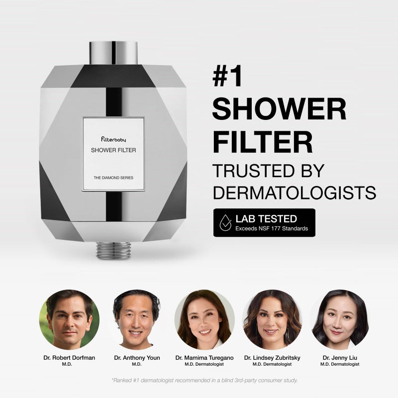 Filterbaby Diamond Series Replacement Cartridge, Activated Carbon Refill for Diamond Shower Filter, Skin & Hair Shower Filter Cartridge, Lab Tested to Reduce Chlorine & Chloramine (1 Pack) - Image 2