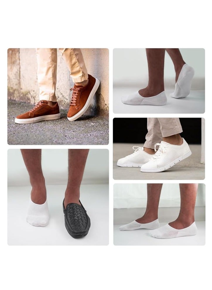 6 Pack No Show Socks Men Invisible Low Cut Socks Non Slip Short Socks Athletic Boat Socks Breathable Cotton Sock - Image 5