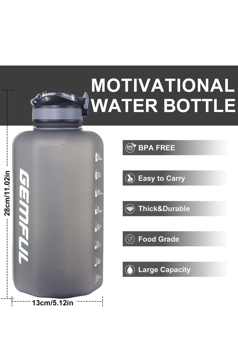 جيمفول إبريق ماء كبير 2.2 لتر مع قشة مقاوم للتسرب وخالي من مادة BPA، مناسب للشرب اليومي وصالات الجيم والرياضة والهواء الطلق - Image 5