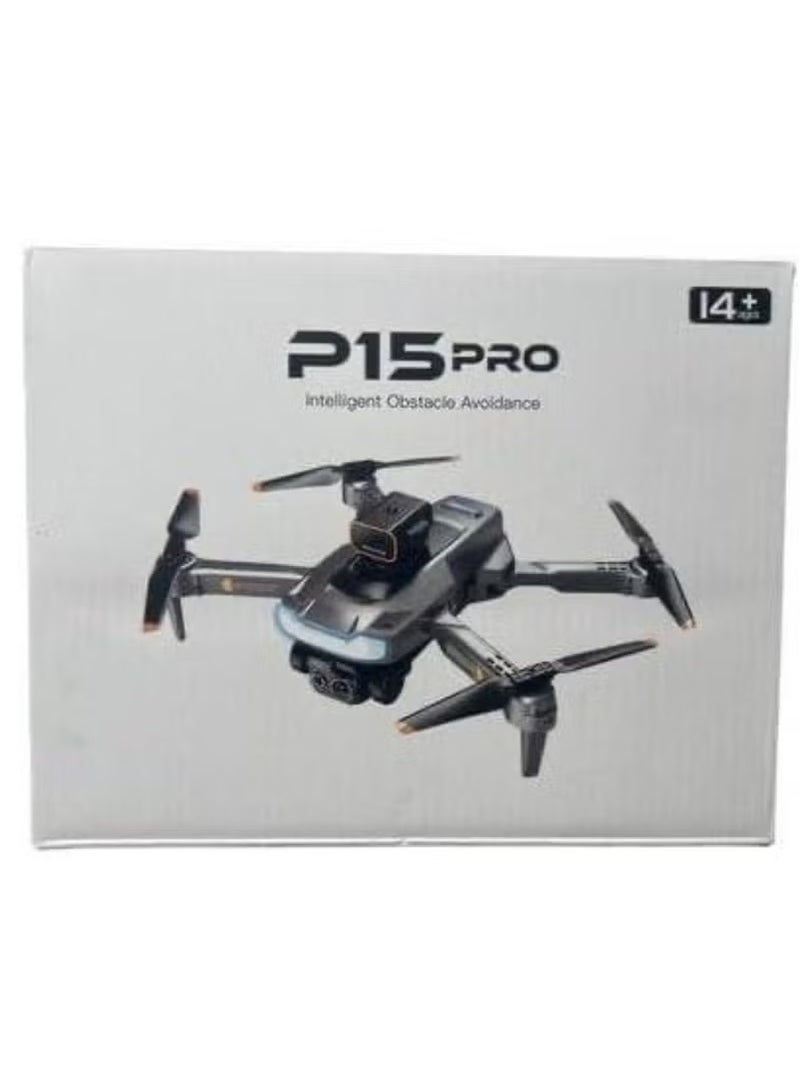 JAJEEK P15 Pro Foldable Drone with Dual 4K Front & 1080P Bottom HD Cameras | 120° Wide-Angle Lens for FPV Live Streaming | Gesture & Voice Control | One-Key Takeoff & Landing | Lightweight & Safe Design | Long Battery Life | Ideal for Kids & Beginners - Image 2