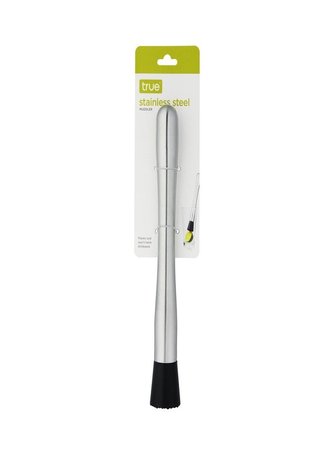 True Bar Muddler for Cocktails - Cocktail Muddler Stainless Steel with Textured Plastic Base - Dishwasher Safe, 10 Inches Set of 1 - Image 5