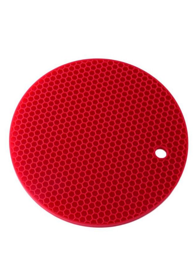 NIBEMINENT Non-Slip Insulation Pad Waterproof Placemat Red