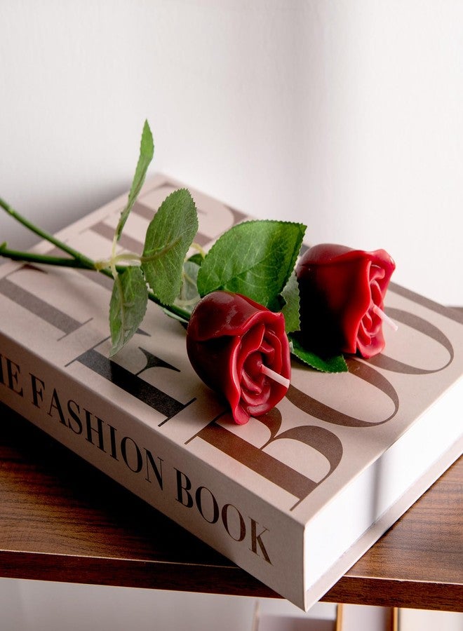 ILIKEPAR Birthday Rose Candle Smokeless Cake Topper Candle for Party Supplies and Wedding Favor - Image 2
