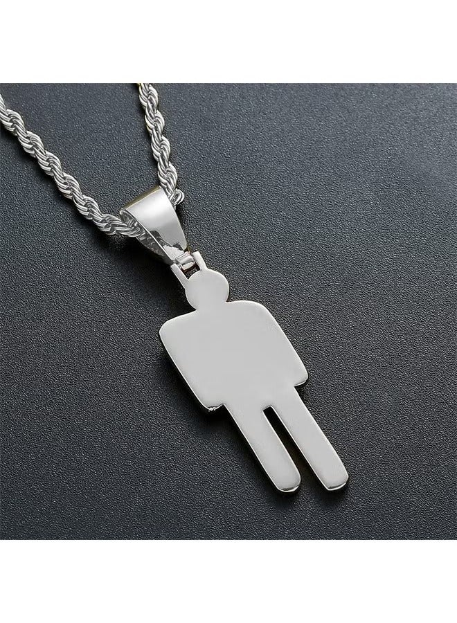Billie Eilish Necklace Pendant Silvery - Image 2