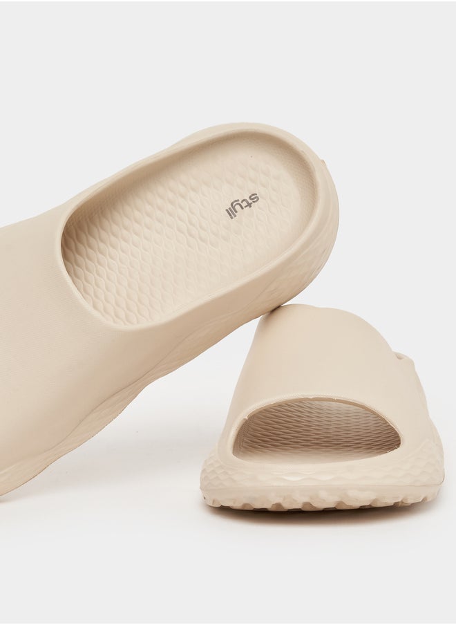 Styli Styli Textured Sole Thick Band Slip On Slides  - Image 4