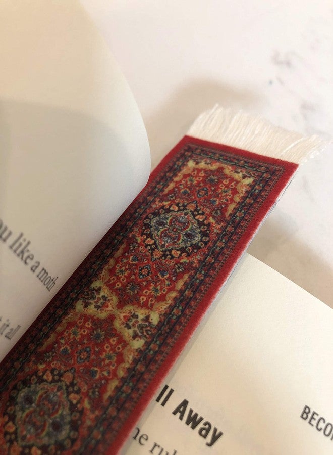 Inusitus Set of 5 Rug Bookmarks, Colorful Carpet Book Marks for Reading, Miniature Oriental Style Design, Novelty Office Accessories - Image 3
