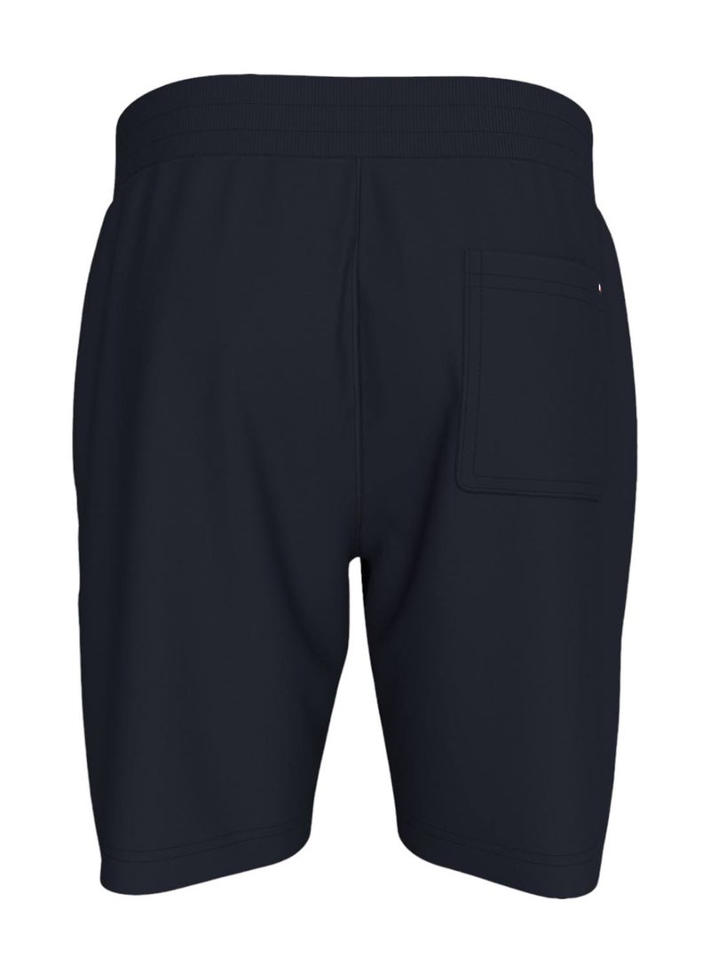 TOMMY HILFIGER Men's Small Logo Sweatshorts, Blue - Cotton  - Image 2