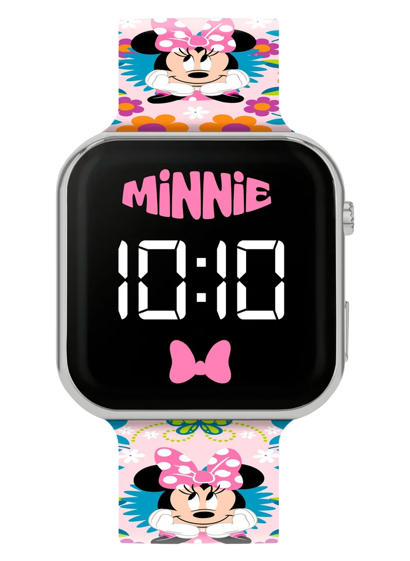 Disney Minnie Mouse Printed LED Girls Watch - MN4484