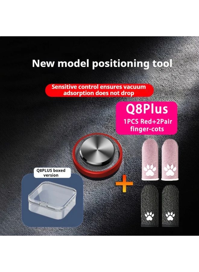 مقبض هاتف معدني أحمر 1 قطعة 2 زوج قط عالي الحساسية شفط تفريغ ألعاب الجوال - Image 1