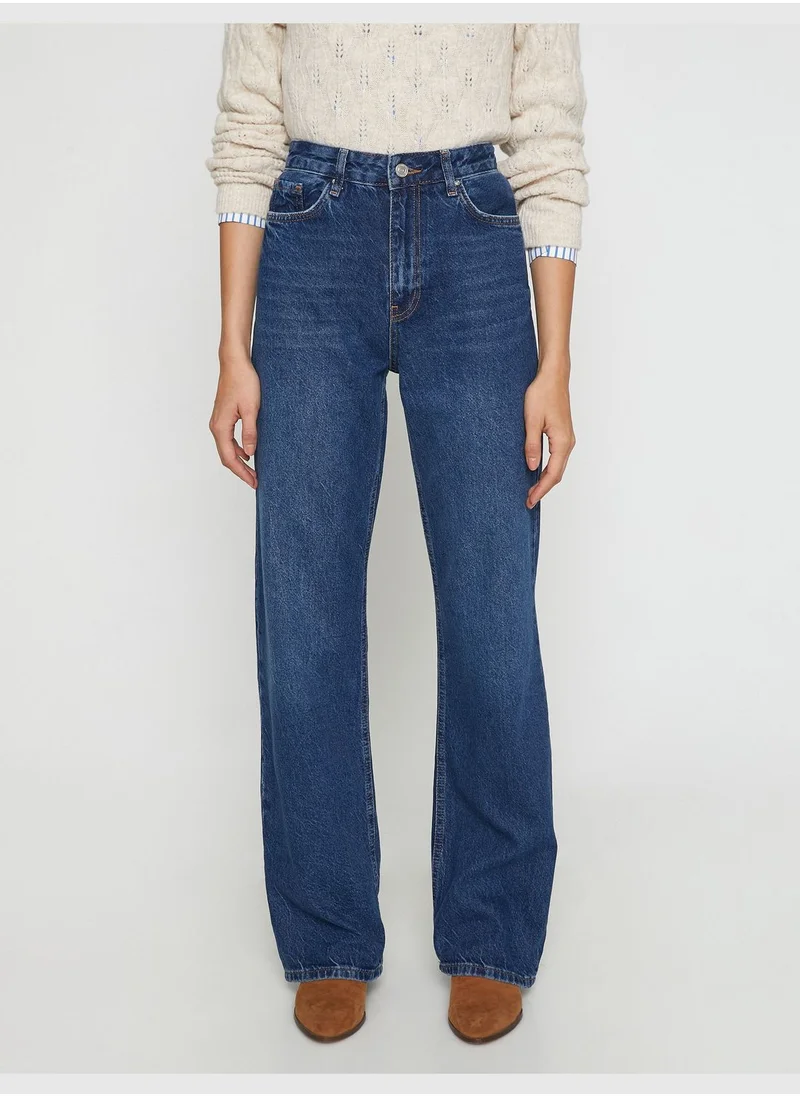 كوتون High Rise Straight Leg Nora Jean