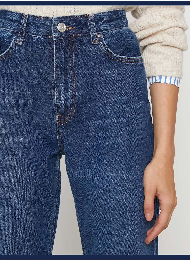 كوتون High Rise Straight Leg Nora Jean