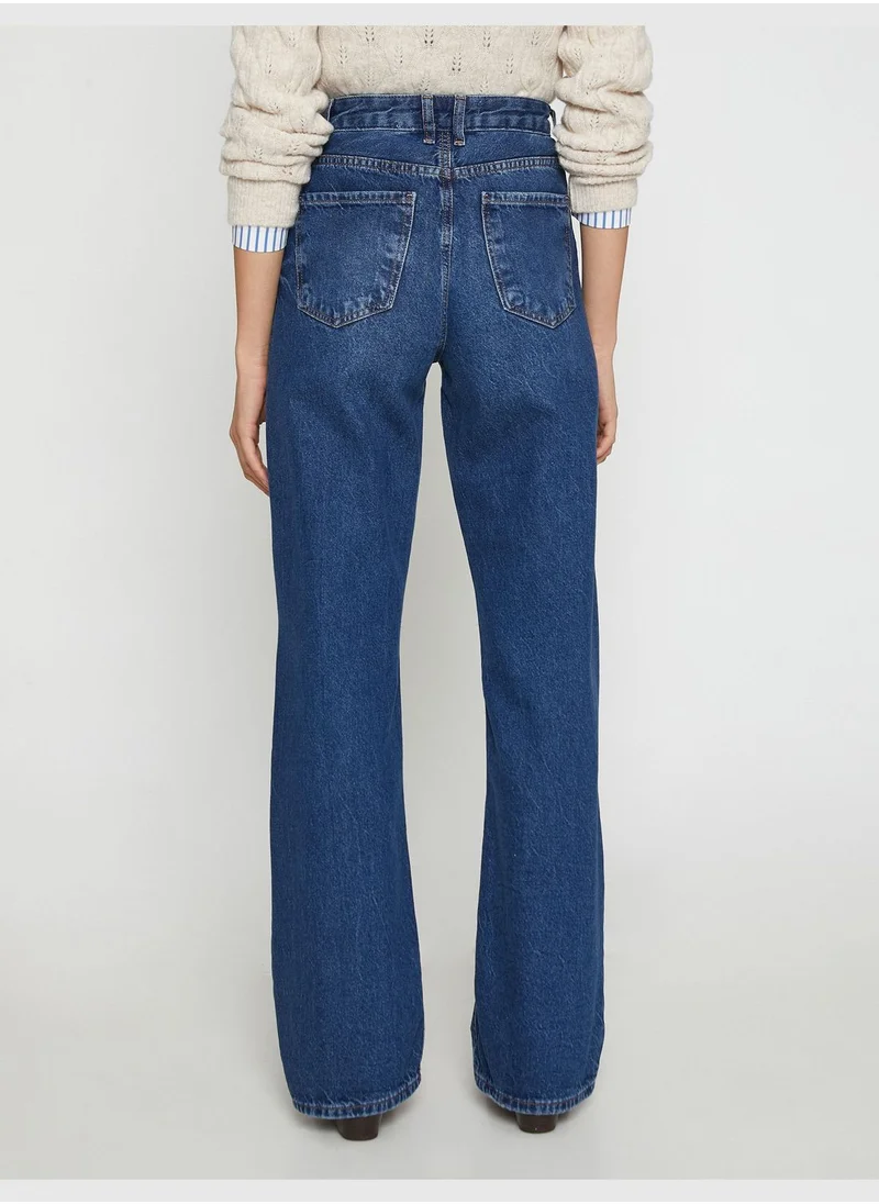 كوتون High Rise Straight Leg Nora Jean