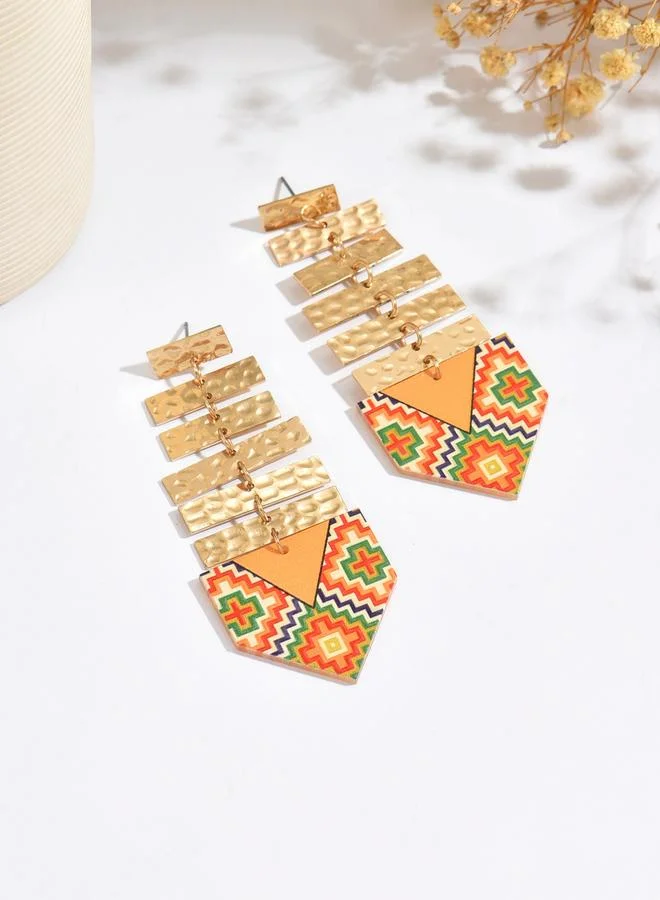 تايك تو أقراط متدلية بتصميم بوهو