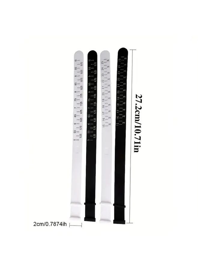 White Plastic Bracelet Sizer Tool 5 91 To 9 84 Inch Wrist Size Measuring Ring - Image 5