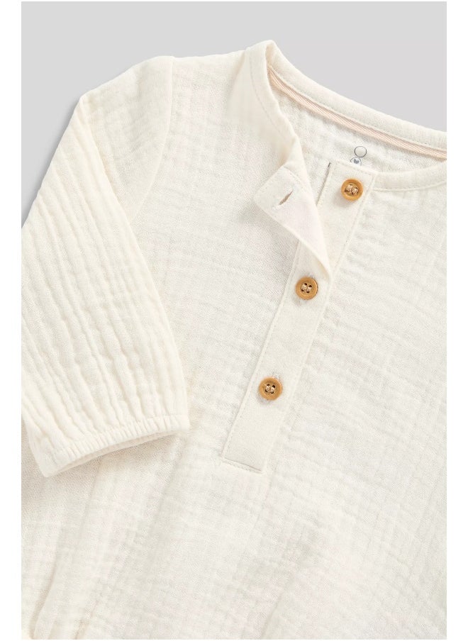 mothercare - Muslin Bodysuit and Socks Set - Image 1