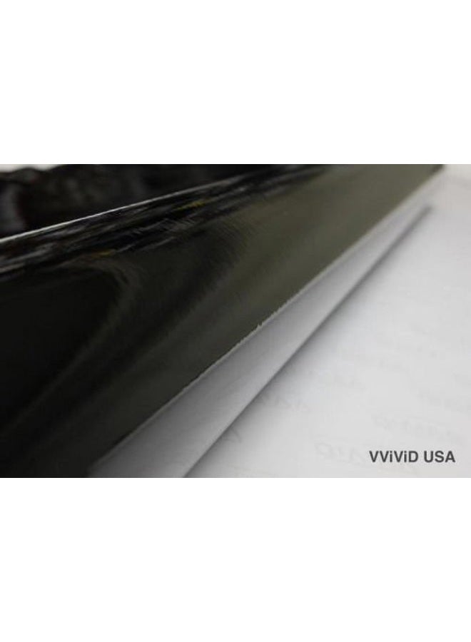 VViViD XPO High Natural Black Gloss Microfinish Vinyl (3.4 MIL) Wrap Roll - 12" x 60" - Image 4