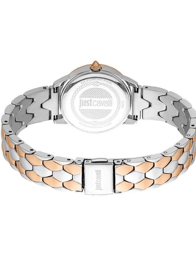 Just Cavalli جست كافالي ليدي دايدريمر JC1L258M0275 - ساعة كوارتز أنثوية من الفولاذ المقاوم للصدأ 3 عقارب - Image 3