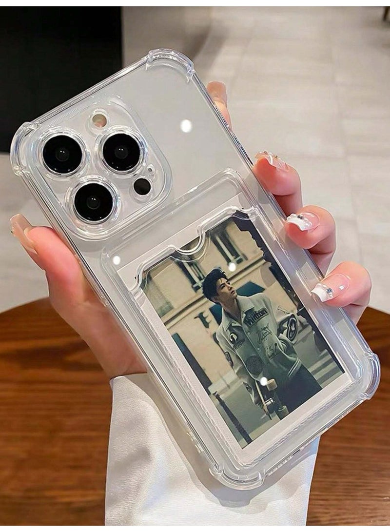 iPhone 16 Pro Max Clear Case with Photo Holder - Image 1